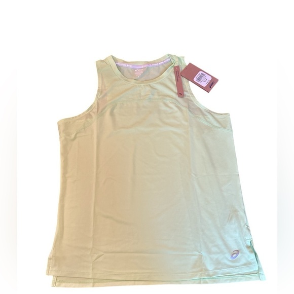 ASICS women’s running tank medium running tank lime yellow bright Nwt - Picture 7 of 9